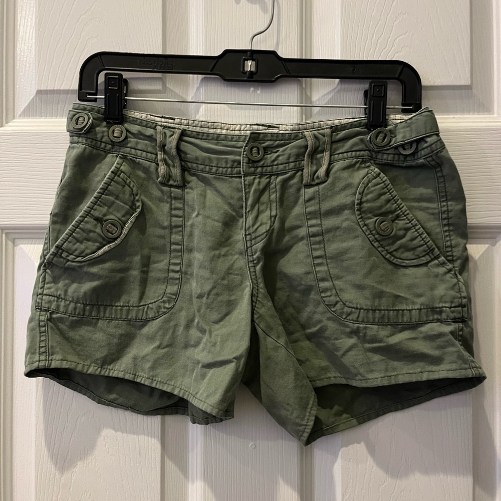 Green Cargo Shorts